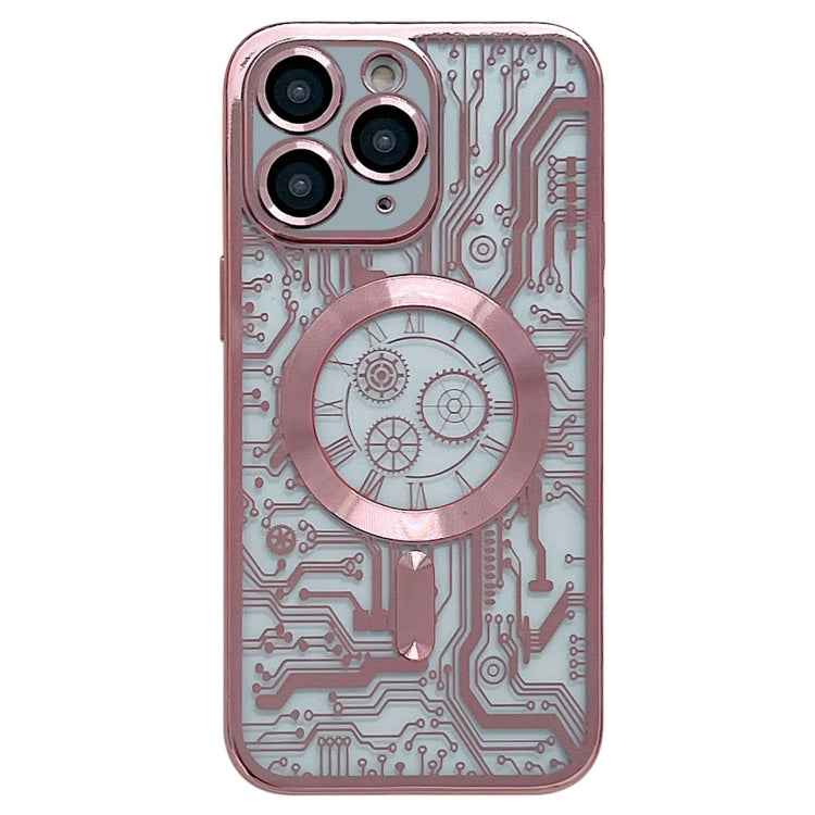 Electroplated Circuit Board Pattern MagSafe Phone Case