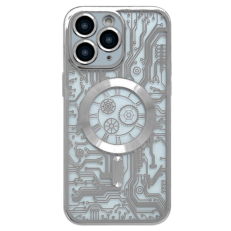 Electroplated Circuit Board Pattern MagSafe Phone Case, For iPhone 13, For iPhone 12, For iPhone 12 Pro Max, For iPhone 12 Pro, For iPhone 11 Pro Max, For iPhone 11