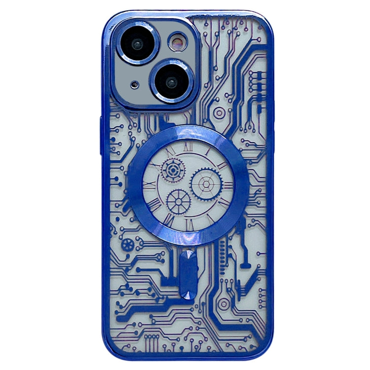 Electroplated Circuit Board Pattern MagSafe Phone Case, For iPhone 13, For iPhone 12, For iPhone 12 Pro Max, For iPhone 12 Pro, For iPhone 11 Pro Max, For iPhone 11
