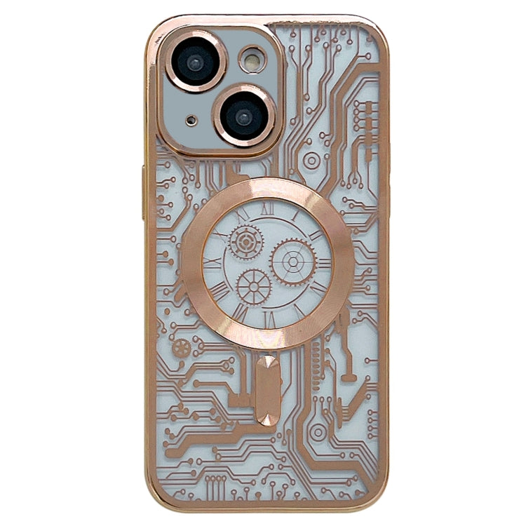 Electroplated Circuit Board Pattern MagSafe Phone Case, For iPhone 14 Plus, For iPhone 14, For iPhone 14 Pro, For iPhone 14 Pro Max, For iPhone 13 Pro Max, For iPhone 13 Pro