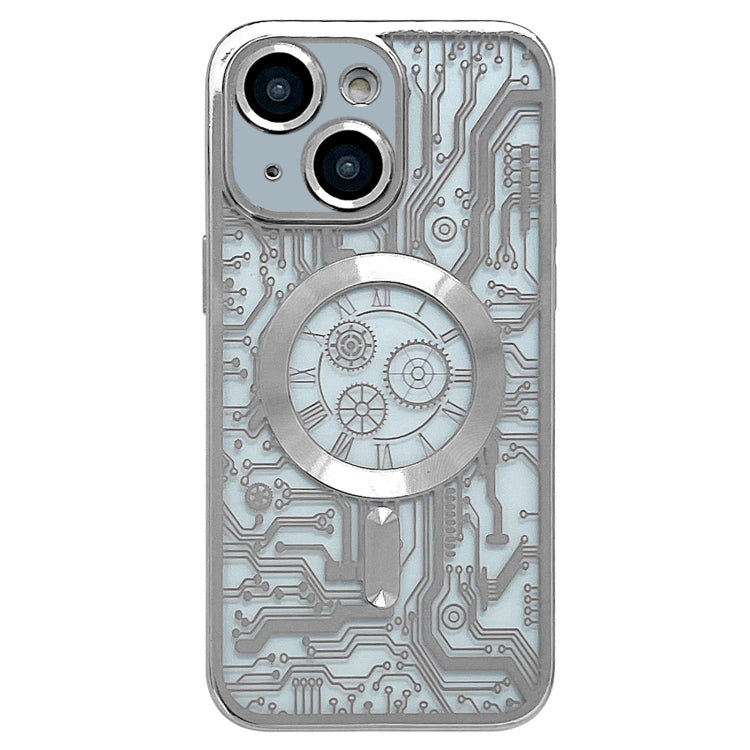 Electroplated Circuit Board Pattern MagSafe Phone Case, For iPhone 14 Plus, For iPhone 14, For iPhone 14 Pro, For iPhone 14 Pro Max, For iPhone 13 Pro Max, For iPhone 13 Pro