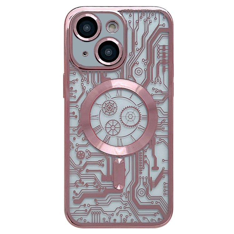 Electroplated Circuit Board Pattern MagSafe Phone Case, For iPhone 14 Plus, For iPhone 14, For iPhone 14 Pro, For iPhone 14 Pro Max, For iPhone 13 Pro Max, For iPhone 13 Pro