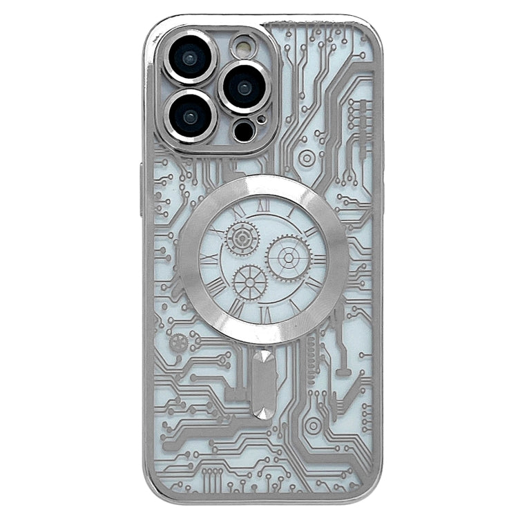 Electroplated Circuit Board Pattern MagSafe Phone Case, For iPhone 14 Plus, For iPhone 14, For iPhone 14 Pro, For iPhone 14 Pro Max, For iPhone 13 Pro Max, For iPhone 13 Pro