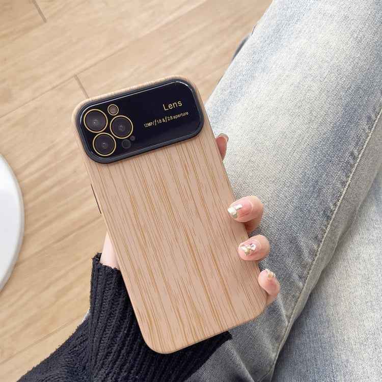 Wood Grain TPU Phone Case with Lens Film