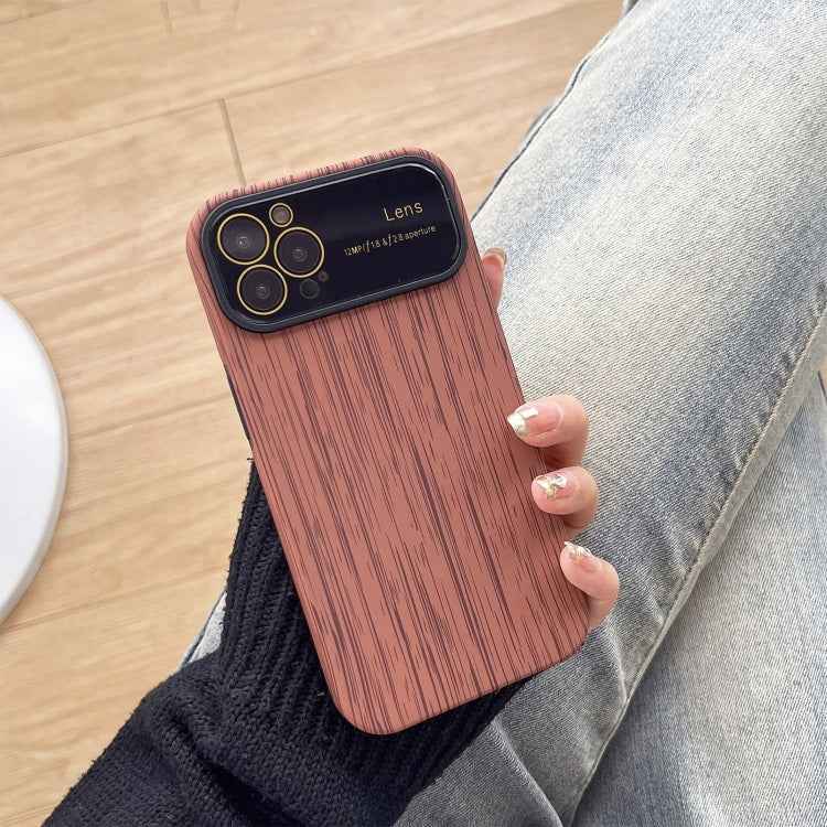 Wood Grain TPU Phone Case with Lens Film