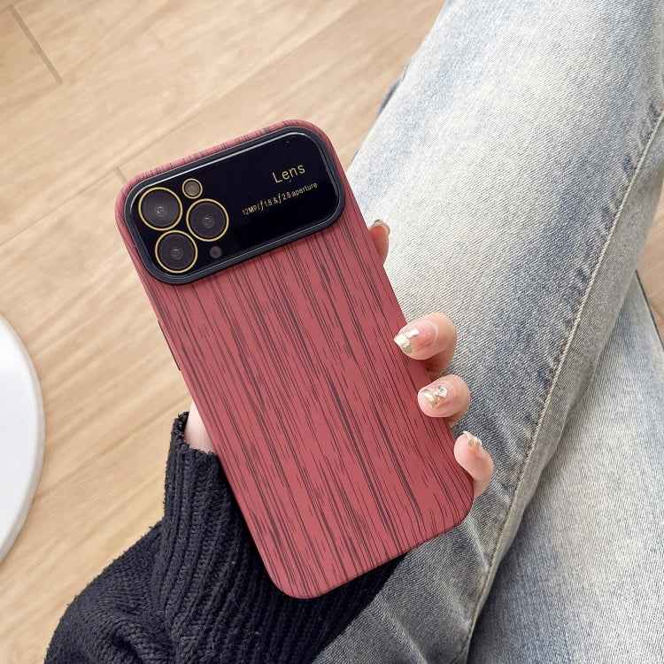 Wood Grain TPU Phone Case with Lens Film
