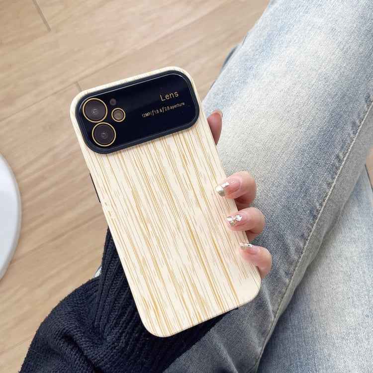 Wood Grain TPU Phone Case with Lens Film