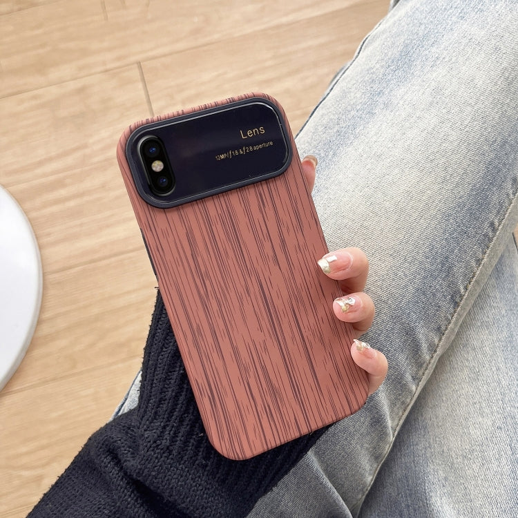 Wood Grain TPU Phone Case with Lens Film