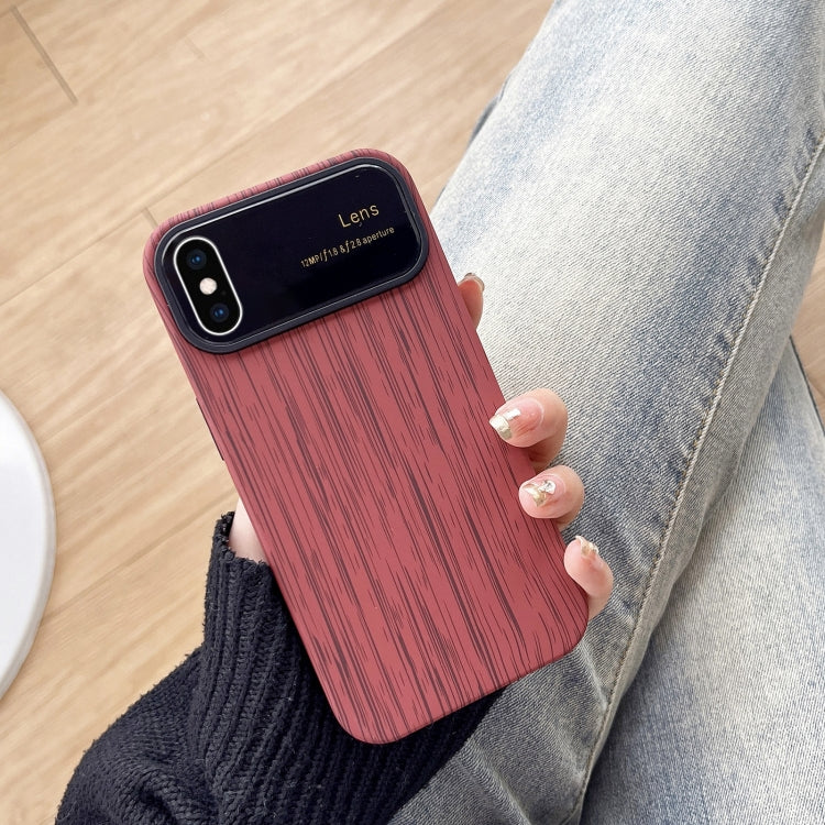 Wood Grain TPU Phone Case with Lens Film
