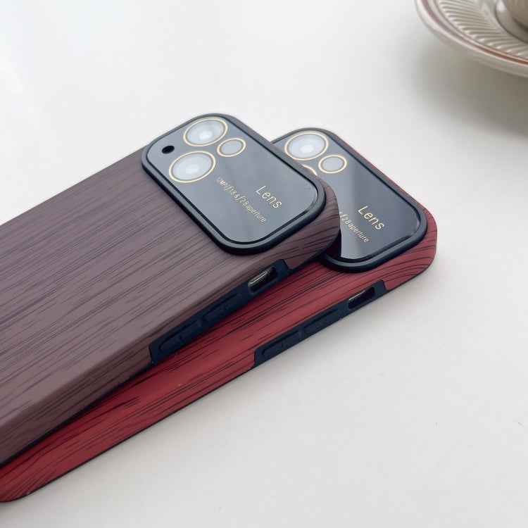 Wood Grain TPU Phone Case with Lens Film