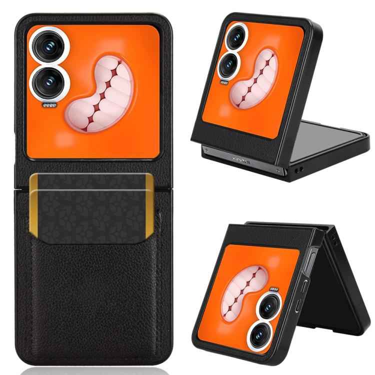 Litchi Texture Card Slots Back Cover Phone Case, For Tecno Phantom V Flip2, For Tecno Phantom V Fold2, For Tecno Phantom V Fold