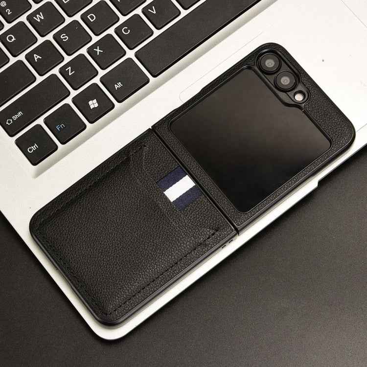 Litchi Texture Card Slots Back Cover Phone Case, For Samsung Galaxy Z Flip7 FE / Z Flip6, For Samsung Galaxy Z Fold7 5G, For Samsung Galaxy Z Flip7 5G, For Samsung Galaxy Z Fold6, For Samsung Galaxy Z Fold5, For Samsung Galaxy Z Flip5