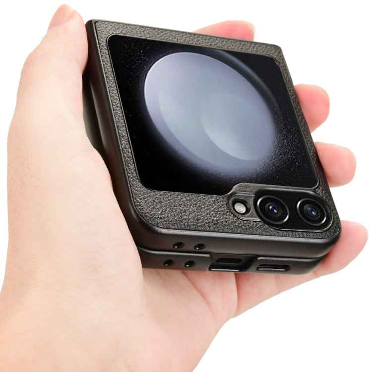 Litchi Texture Card Slots Back Cover Phone Case, For Samsung Galaxy Z Flip7 FE / Z Flip6, For Samsung Galaxy Z Fold7 5G, For Samsung Galaxy Z Flip7 5G, For Samsung Galaxy Z Fold6, For Samsung Galaxy Z Fold5, For Samsung Galaxy Z Flip5