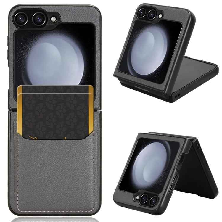 Litchi Texture Card Slots Back Cover Phone Case, For Samsung Galaxy Z Flip7 FE / Z Flip6, For Samsung Galaxy Z Fold7 5G, For Samsung Galaxy Z Flip7 5G, For Samsung Galaxy Z Fold6, For Samsung Galaxy Z Fold5, For Samsung Galaxy Z Flip5