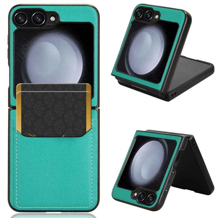 Litchi Texture Card Slots Back Cover Phone Case, For Samsung Galaxy Z Flip7 FE / Z Flip6, For Samsung Galaxy Z Fold7 5G, For Samsung Galaxy Z Flip7 5G, For Samsung Galaxy Z Fold6, For Samsung Galaxy Z Fold5, For Samsung Galaxy Z Flip5