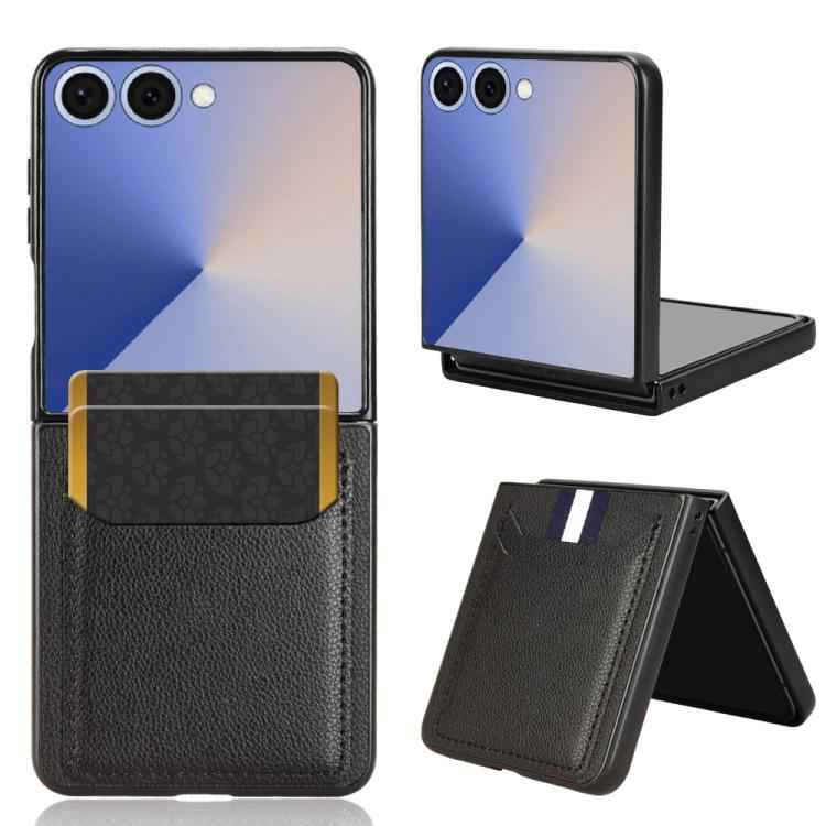 Litchi Texture Card Slots Back Cover Phone Case, For Samsung Galaxy Z Flip7 FE / Z Flip6, For Samsung Galaxy Z Fold7 5G, For Samsung Galaxy Z Flip7 5G, For Samsung Galaxy Z Fold6, For Samsung Galaxy Z Fold5, For Samsung Galaxy Z Flip5