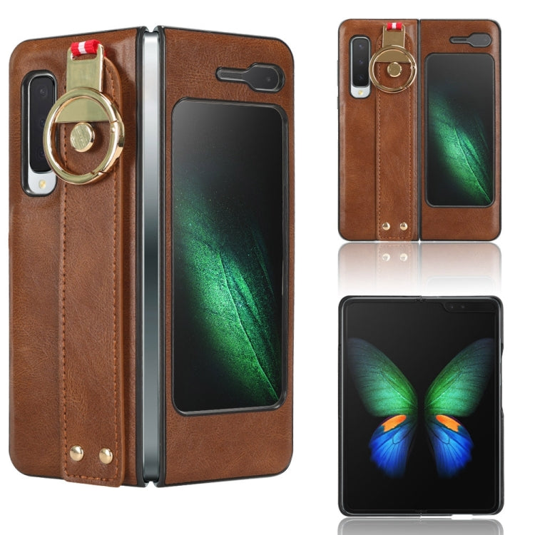 Wristband Leather Back Phone Case, For Samsung Galaxy S24 5G, For Samsung Galaxy Z Flip3 5G, For Samsung Galaxy Z Fold3 5G, For Samsung Galaxy Z Fold2 5G, For Samsung Galaxy Fold 5G /W20