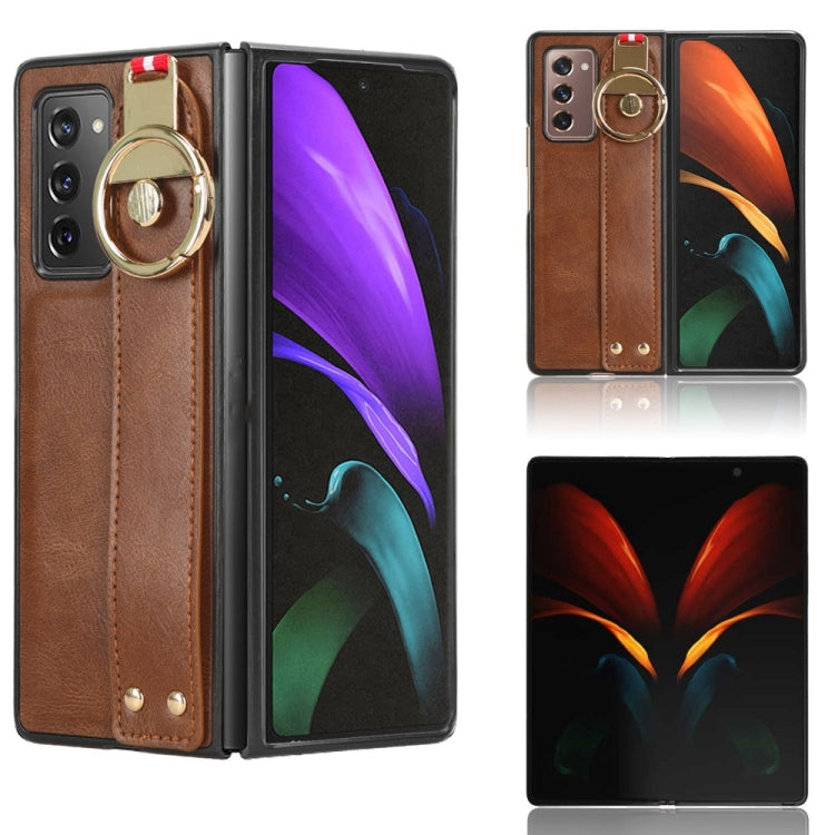 Wristband Leather Back Phone Case, For Samsung Galaxy S24 5G, For Samsung Galaxy Z Flip3 5G, For Samsung Galaxy Z Fold3 5G, For Samsung Galaxy Z Fold2 5G, For Samsung Galaxy Fold 5G /W20