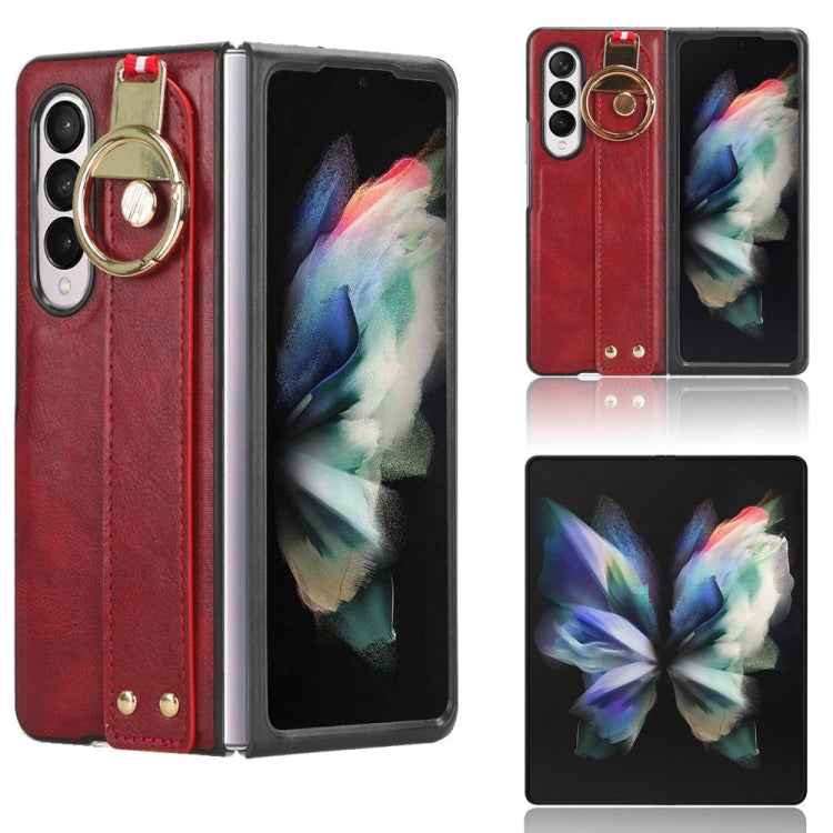 Wristband Leather Back Phone Case, For Samsung Galaxy S24 5G, For Samsung Galaxy Z Flip3 5G, For Samsung Galaxy Z Fold3 5G, For Samsung Galaxy Z Fold2 5G, For Samsung Galaxy Fold 5G /W20