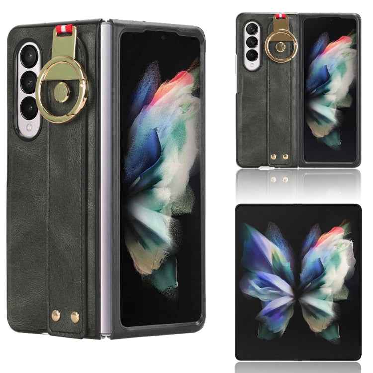Wristband Leather Back Phone Case, For Samsung Galaxy S24 5G, For Samsung Galaxy Z Flip3 5G, For Samsung Galaxy Z Fold3 5G, For Samsung Galaxy Z Fold2 5G, For Samsung Galaxy Fold 5G /W20