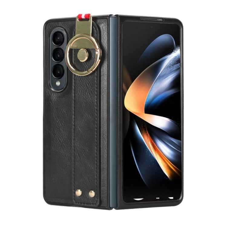 Wristband Leather Back Phone Case, For Samsung Galaxy Z Fold4, For Samsung Galaxy A05s 4G, For Samsung Galaxy S24 Ultra 5G, For Samsung Galaxy M34 5G, For Samsung Galaxy S23 FE 5G, For Samsung Galaxy S24+ 5G, For Samsung Galaxy Z Flip4                 ...