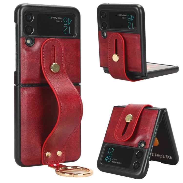 Wristband Leather Back Phone Case, For Samsung Galaxy S24 5G, For Samsung Galaxy Z Flip3 5G, For Samsung Galaxy Z Fold3 5G, For Samsung Galaxy Z Fold2 5G, For Samsung Galaxy Fold 5G /W20
