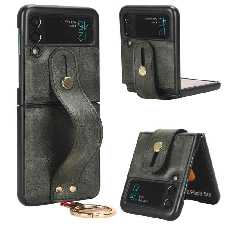 Wristband Leather Back Phone Case, For Samsung Galaxy S24 5G, For Samsung Galaxy Z Flip3 5G, For Samsung Galaxy Z Fold3 5G, For Samsung Galaxy Z Fold2 5G, For Samsung Galaxy Fold 5G /W20