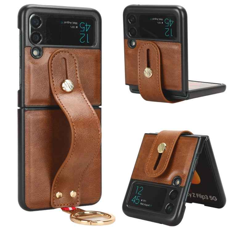 Wristband Leather Back Phone Case, For Samsung Galaxy S24 5G, For Samsung Galaxy Z Flip3 5G, For Samsung Galaxy Z Fold3 5G, For Samsung Galaxy Z Fold2 5G, For Samsung Galaxy Fold 5G /W20