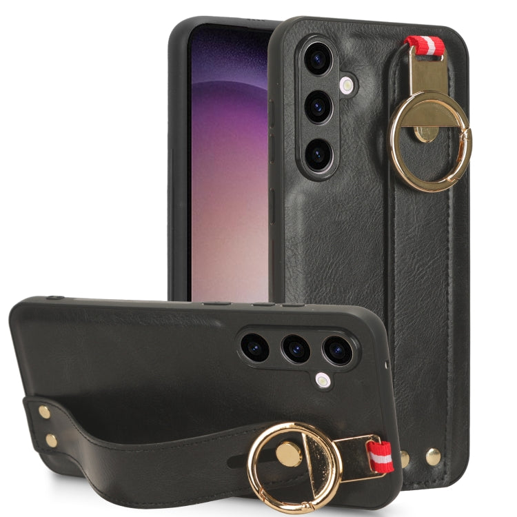 Wristband Leather Back Phone Case, For Samsung Galaxy Z Fold4, For Samsung Galaxy A05s 4G, For Samsung Galaxy S24 Ultra 5G, For Samsung Galaxy M34 5G, For Samsung Galaxy S23 FE 5G, For Samsung Galaxy S24+ 5G, For Samsung Galaxy Z Flip4                 ...