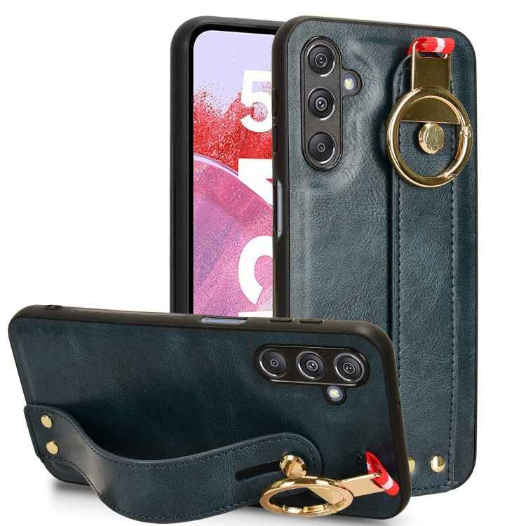 Wristband Leather Back Phone Case, For Samsung Galaxy Z Fold4, For Samsung Galaxy A05s 4G, For Samsung Galaxy S24 Ultra 5G, For Samsung Galaxy M34 5G, For Samsung Galaxy S23 FE 5G, For Samsung Galaxy S24+ 5G, For Samsung Galaxy Z Flip4                 ...