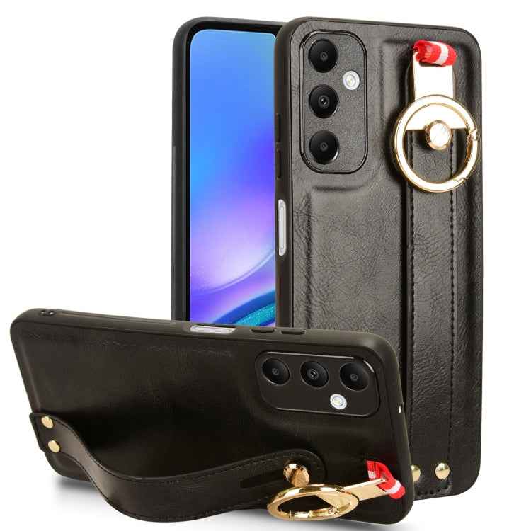 Wristband Leather Back Phone Case, For Samsung Galaxy Z Fold4, For Samsung Galaxy A05s 4G, For Samsung Galaxy S24 Ultra 5G, For Samsung Galaxy M34 5G, For Samsung Galaxy S23 FE 5G, For Samsung Galaxy S24+ 5G, For Samsung Galaxy Z Flip4                 ...