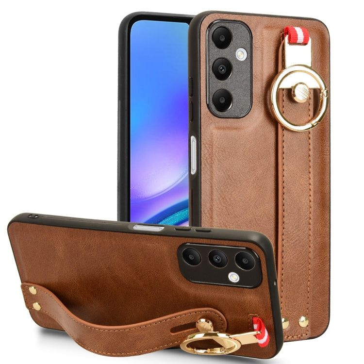 Wristband Leather Back Phone Case, For Samsung Galaxy A05s 4G, For Samsung Galaxy S24 Ultra 5G, For Samsung Galaxy M34 5G, For Samsung Galaxy Z Fold4, For Samsung Galaxy S24+ 5G, For Samsung Galaxy Z Flip4, For Samsung Galaxy S23 FE 5G                 ...