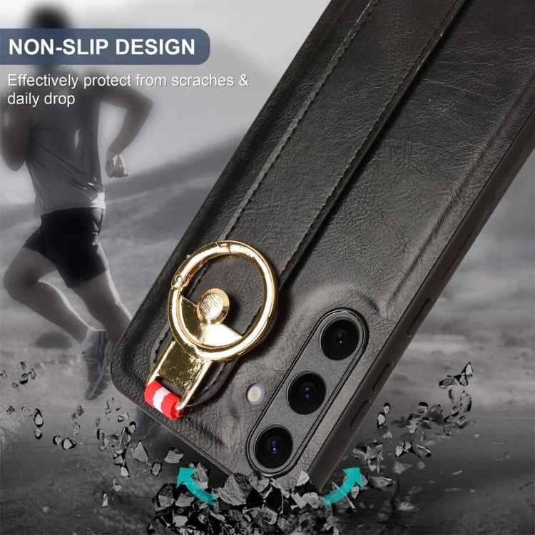 Wristband Leather Back Phone Case, For Samsung Galaxy S24 5G, For Samsung Galaxy Z Flip3 5G, For Samsung Galaxy Z Fold3 5G, For Samsung Galaxy Z Fold2 5G, For Samsung Galaxy Fold 5G /W20