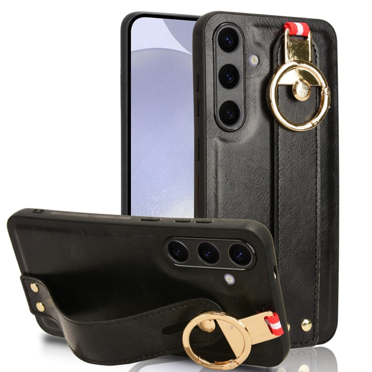 Wristband Leather Back Phone Case, For Samsung Galaxy S24 5G, For Samsung Galaxy Z Flip3 5G, For Samsung Galaxy Z Fold3 5G, For Samsung Galaxy Z Fold2 5G, For Samsung Galaxy Fold 5G /W20