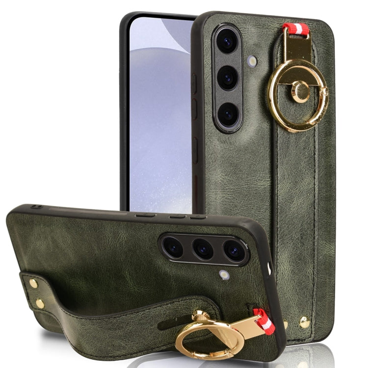 Wristband Leather Back Phone Case, For Samsung Galaxy S24 5G, For Samsung Galaxy Z Flip3 5G, For Samsung Galaxy Z Fold3 5G, For Samsung Galaxy Z Fold2 5G, For Samsung Galaxy Fold 5G /W20