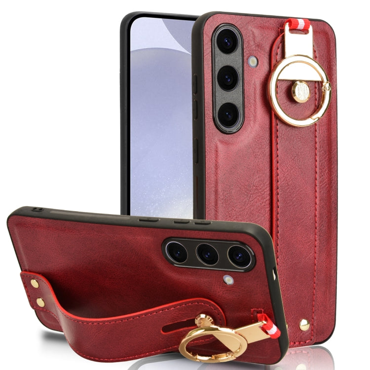 Wristband Leather Back Phone Case, For Samsung Galaxy Z Fold4, For Samsung Galaxy A05s 4G, For Samsung Galaxy S24 Ultra 5G, For Samsung Galaxy M34 5G, For Samsung Galaxy S23 FE 5G, For Samsung Galaxy S24+ 5G, For Samsung Galaxy Z Flip4                 ...
