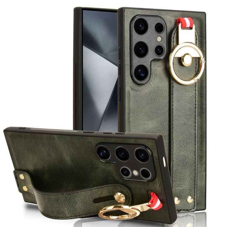 Wristband Leather Back Phone Case, For Samsung Galaxy Z Fold4, For Samsung Galaxy A05s 4G, For Samsung Galaxy S24 Ultra 5G, For Samsung Galaxy M34 5G, For Samsung Galaxy S23 FE 5G, For Samsung Galaxy S24+ 5G, For Samsung Galaxy Z Flip4                 ...