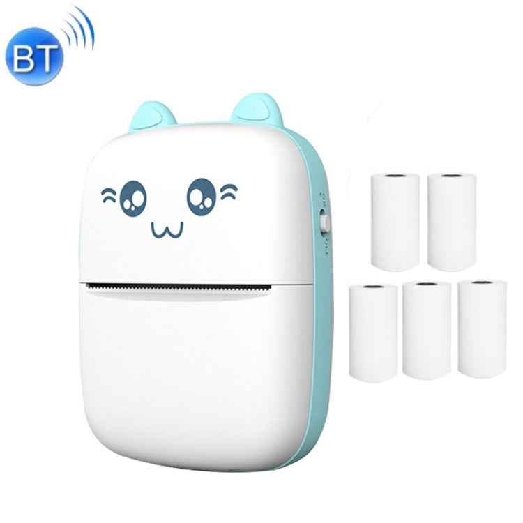 C9 Mini Bluetooth Wireless Thermal Printer, With 1 Roll Paper, With 5 Papers, With 10 Papers, With 5 Sticker Papers, With 5 Papers & 5 Sticker Papers, With 5 Papers & 5 Sticker & 3 Color Papers
