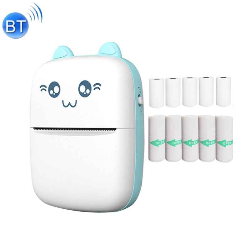 C9 Mini Bluetooth Wireless Thermal Printer, With 1 Roll Paper, With 5 Papers, With 10 Papers, With 5 Sticker Papers, With 5 Papers & 5 Sticker Papers, With 5 Papers & 5 Sticker & 3 Color Papers