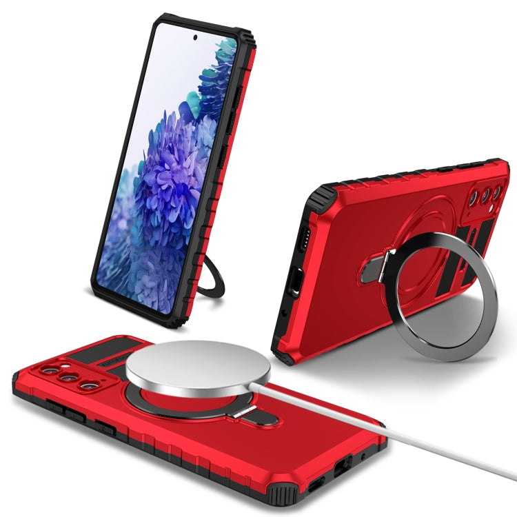 MagSafe Magnetic Holder Phone Case, For Samsung Galaxy S23 Ultra 5G, For Samsung Galaxy S23 5G, For Samsung Galaxy S20 FE, For Samsung Galaxy S22 Ultra 5G, For Samsung Galaxy S22+ 5G, For Samsung Galaxy S22 5G, For Samsung Galaxy S21 FE 5G             ...