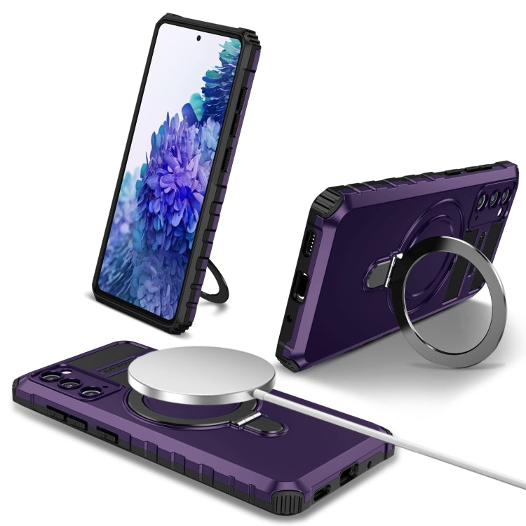 MagSafe Magnetic Holder Phone Case, For Samsung Galaxy S23 Ultra 5G, For Samsung Galaxy S23 5G, For Samsung Galaxy S20 FE, For Samsung Galaxy S22 Ultra 5G, For Samsung Galaxy S22+ 5G, For Samsung Galaxy S22 5G, For Samsung Galaxy S21 FE 5G             ...
