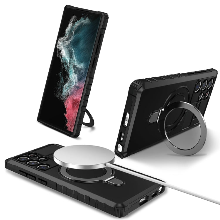 MagSafe Magnetic Holder Phone Case, For Samsung Galaxy S23 Ultra 5G, For Samsung Galaxy S23 5G, For Samsung Galaxy S20 FE, For Samsung Galaxy S22 Ultra 5G, For Samsung Galaxy S22+ 5G, For Samsung Galaxy S22 5G, For Samsung Galaxy S21 FE 5G             ...