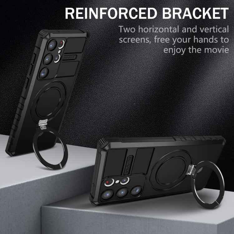 MagSafe Magnetic Holder Phone Case, For Samsung Galaxy S23 Ultra 5G, For Samsung Galaxy S23 5G, For Samsung Galaxy S20 FE, For Samsung Galaxy S22 Ultra 5G, For Samsung Galaxy S22+ 5G, For Samsung Galaxy S22 5G, For Samsung Galaxy S21 FE 5G             ...