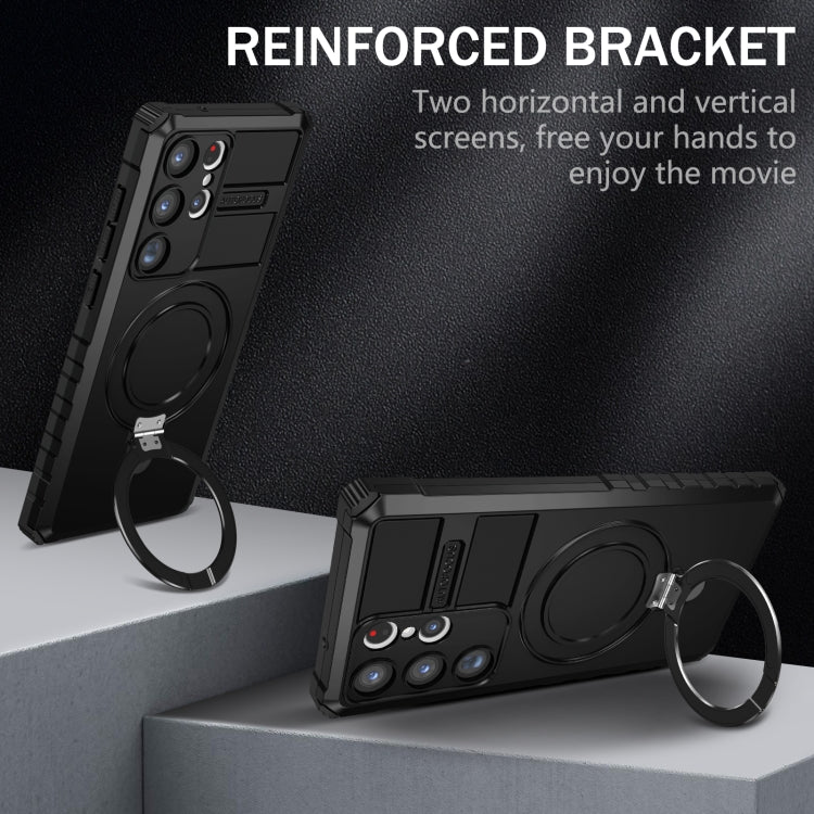 MagSafe Magnetic Holder Phone Case, For Samsung Galaxy S23 Ultra 5G, For Samsung Galaxy S23 5G, For Samsung Galaxy S20 FE, For Samsung Galaxy S22 Ultra 5G, For Samsung Galaxy S22+ 5G, For Samsung Galaxy S22 5G, For Samsung Galaxy S21 FE 5G             ...