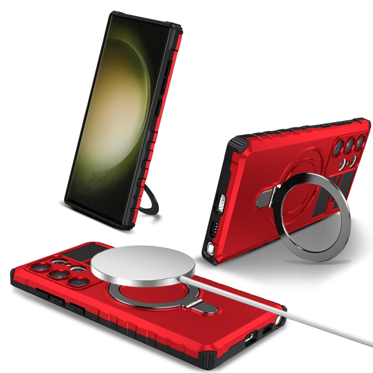 MagSafe Magnetic Holder Phone Case, For Samsung Galaxy S23 Ultra 5G, For Samsung Galaxy S23 5G, For Samsung Galaxy S20 FE, For Samsung Galaxy S22 Ultra 5G, For Samsung Galaxy S22+ 5G, For Samsung Galaxy S22 5G, For Samsung Galaxy S21 FE 5G             ...