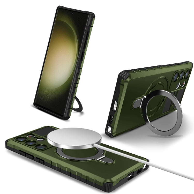 MagSafe Magnetic Holder Phone Case, For Samsung Galaxy S23 Ultra 5G, For Samsung Galaxy S23 5G, For Samsung Galaxy S20 FE, For Samsung Galaxy S22 Ultra 5G, For Samsung Galaxy S22+ 5G, For Samsung Galaxy S22 5G, For Samsung Galaxy S21 FE 5G             ...