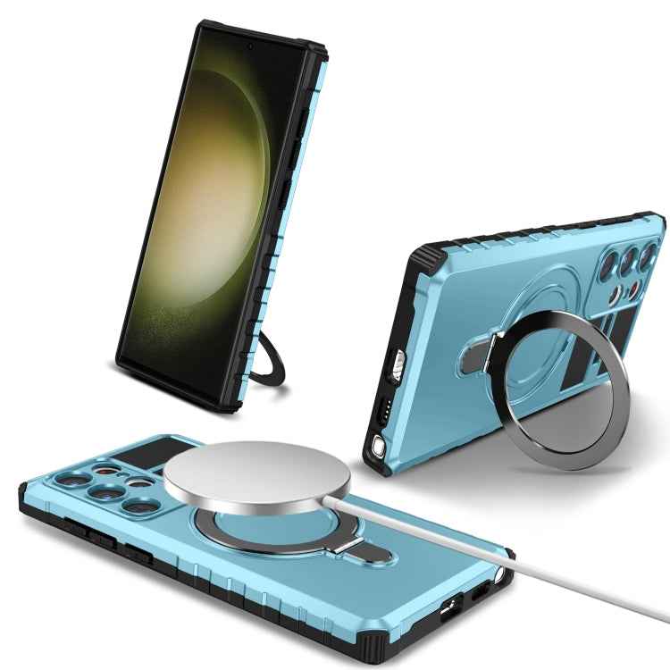 MagSafe Magnetic Holder Phone Case, For Samsung Galaxy S23 Ultra 5G, For Samsung Galaxy S23 5G, For Samsung Galaxy S20 FE, For Samsung Galaxy S22 Ultra 5G, For Samsung Galaxy S22+ 5G, For Samsung Galaxy S22 5G, For Samsung Galaxy S21 FE 5G             ...