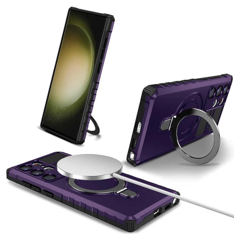 MagSafe Magnetic Holder Phone Case, For Samsung Galaxy S23 Ultra 5G, For Samsung Galaxy S23 5G, For Samsung Galaxy S20 FE, For Samsung Galaxy S22 Ultra 5G, For Samsung Galaxy S22+ 5G, For Samsung Galaxy S22 5G, For Samsung Galaxy S21 FE 5G             ...