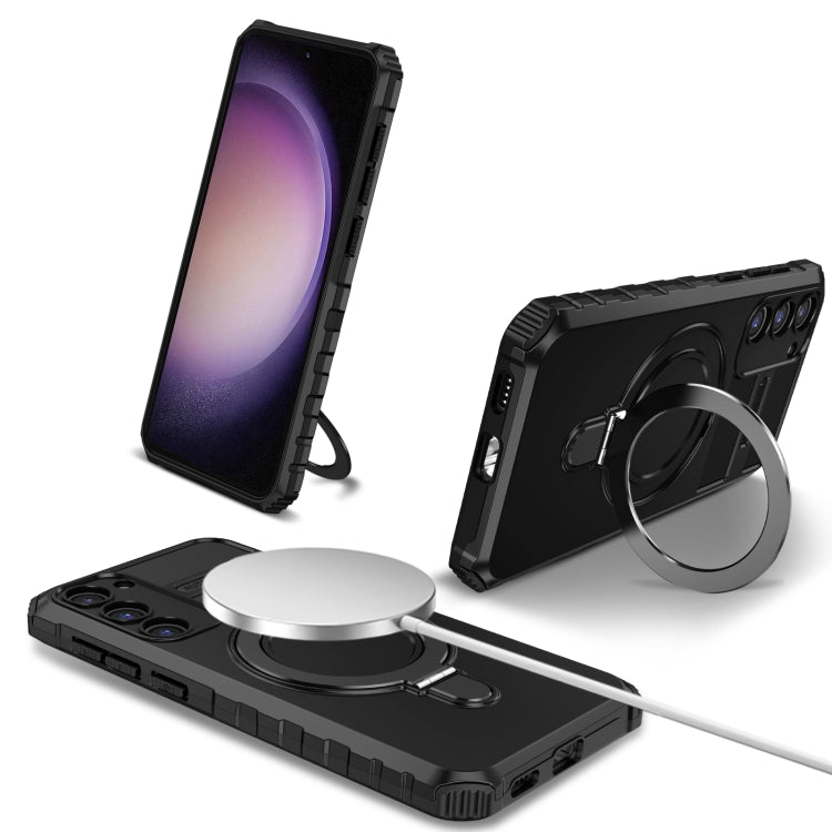 MagSafe Magnetic Holder Phone Case, For Samsung Galaxy S23 Ultra 5G, For Samsung Galaxy S23 5G, For Samsung Galaxy S20 FE, For Samsung Galaxy S22 Ultra 5G, For Samsung Galaxy S22+ 5G, For Samsung Galaxy S22 5G, For Samsung Galaxy S21 FE 5G             ...