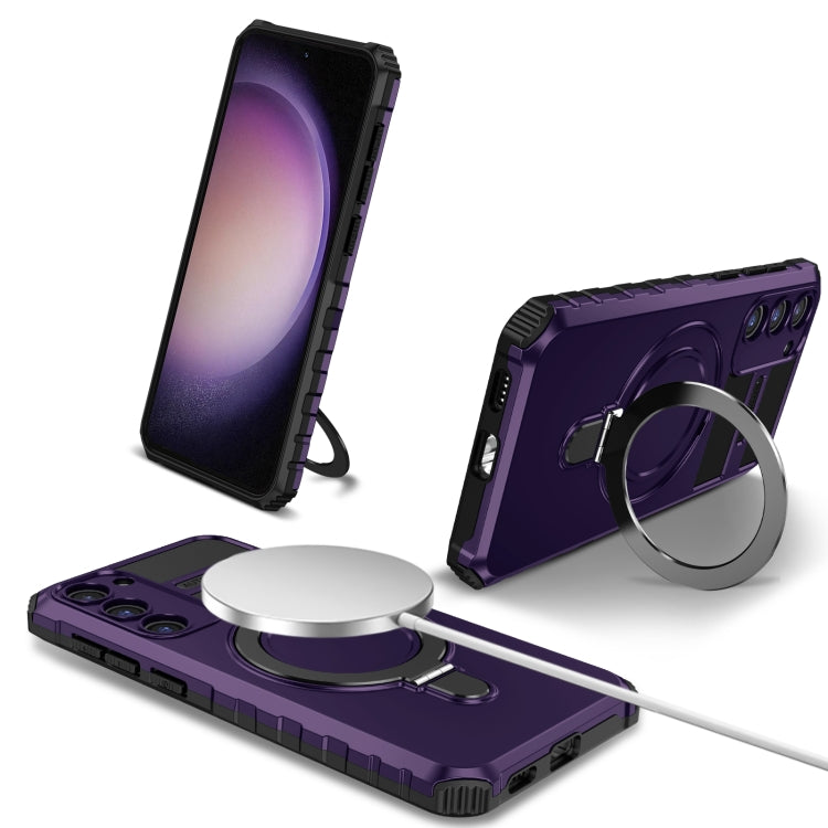 MagSafe Magnetic Holder Phone Case, For Samsung Galaxy S23 Ultra 5G, For Samsung Galaxy S23 5G, For Samsung Galaxy S20 FE, For Samsung Galaxy S22 Ultra 5G, For Samsung Galaxy S22+ 5G, For Samsung Galaxy S22 5G, For Samsung Galaxy S21 FE 5G             ...
